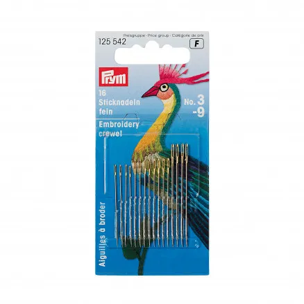 Prym Broderinåler Stål Sølv 0.60x35mm Str. 9 - 16 stk