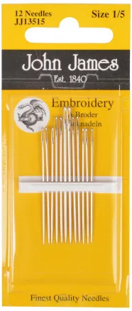 John James Broderinåler Størrelse 1/5 - 12 stk