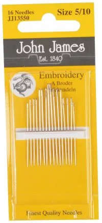 John James Broderinåler Størrelse 5/10 - 16 stk