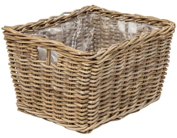 Avlang kurv med håndtak 50x40x30cm