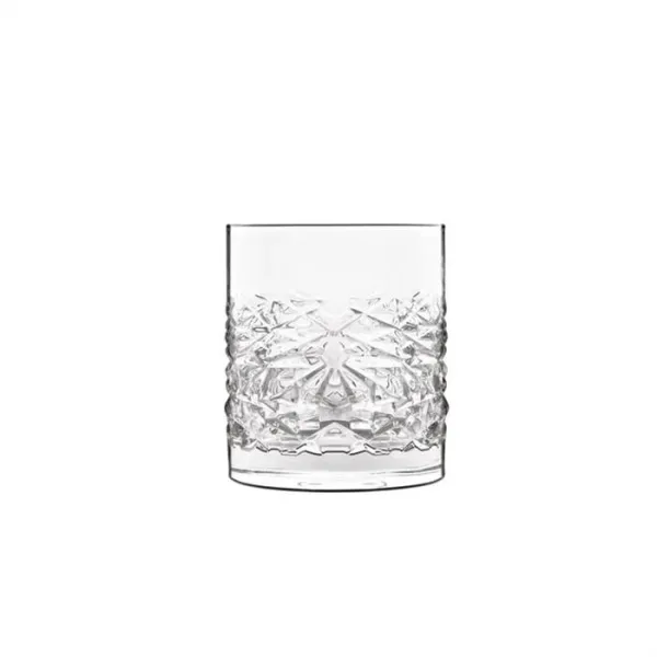 Luigi Bormioli Mixology textures Vannglass/whiskyglass 38 cl - 4 stk.